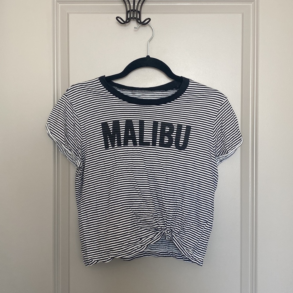PacSun Striped Crop Top